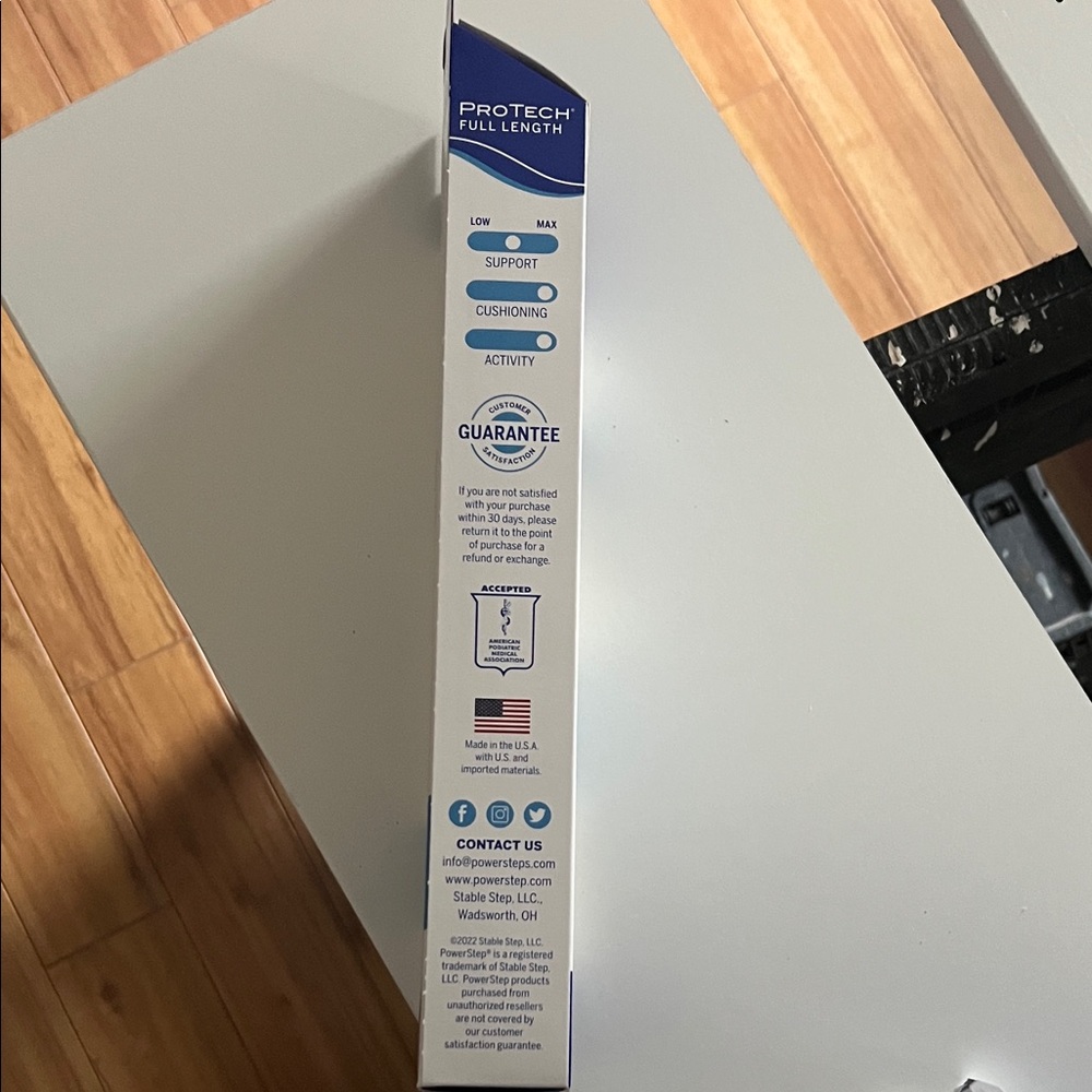 Two Pair: PowerStep Full Length Insoles Orthotics; Neutral arch - Picture 3 of 8